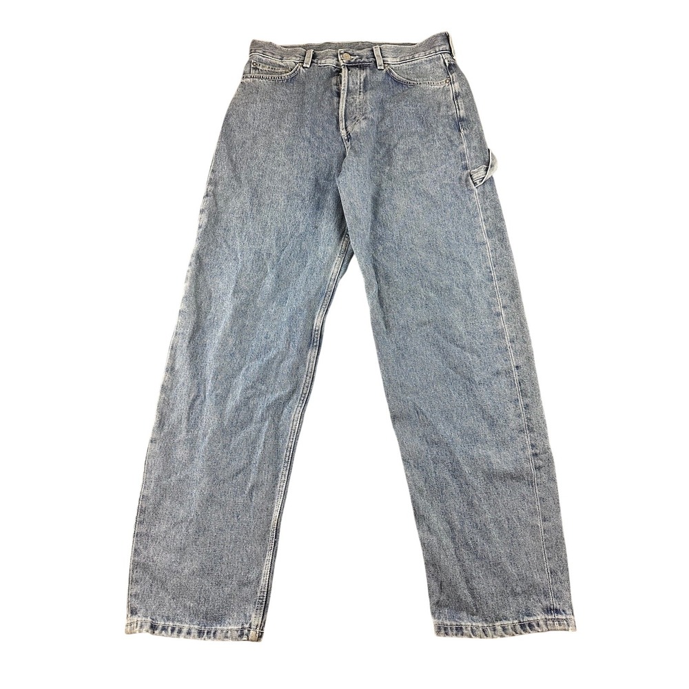 Weekday Union Worker Jeans Men 31 Blue Relaxed Fit Hammer Loop Grunge Skate
